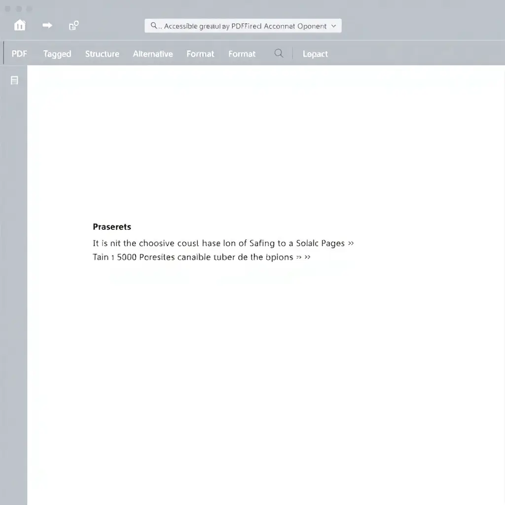 A white screen with a paragraph of text centre screen to demonstrate accessible course materials